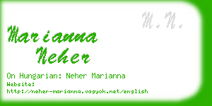 marianna neher business card